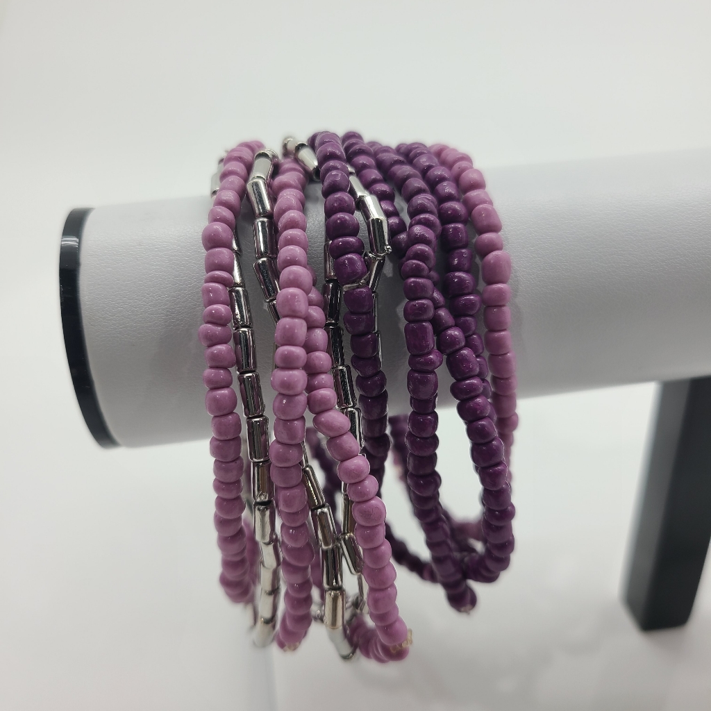 Purple Beaded Northern Reflections Bracelet